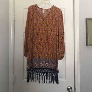 Fall rust dress